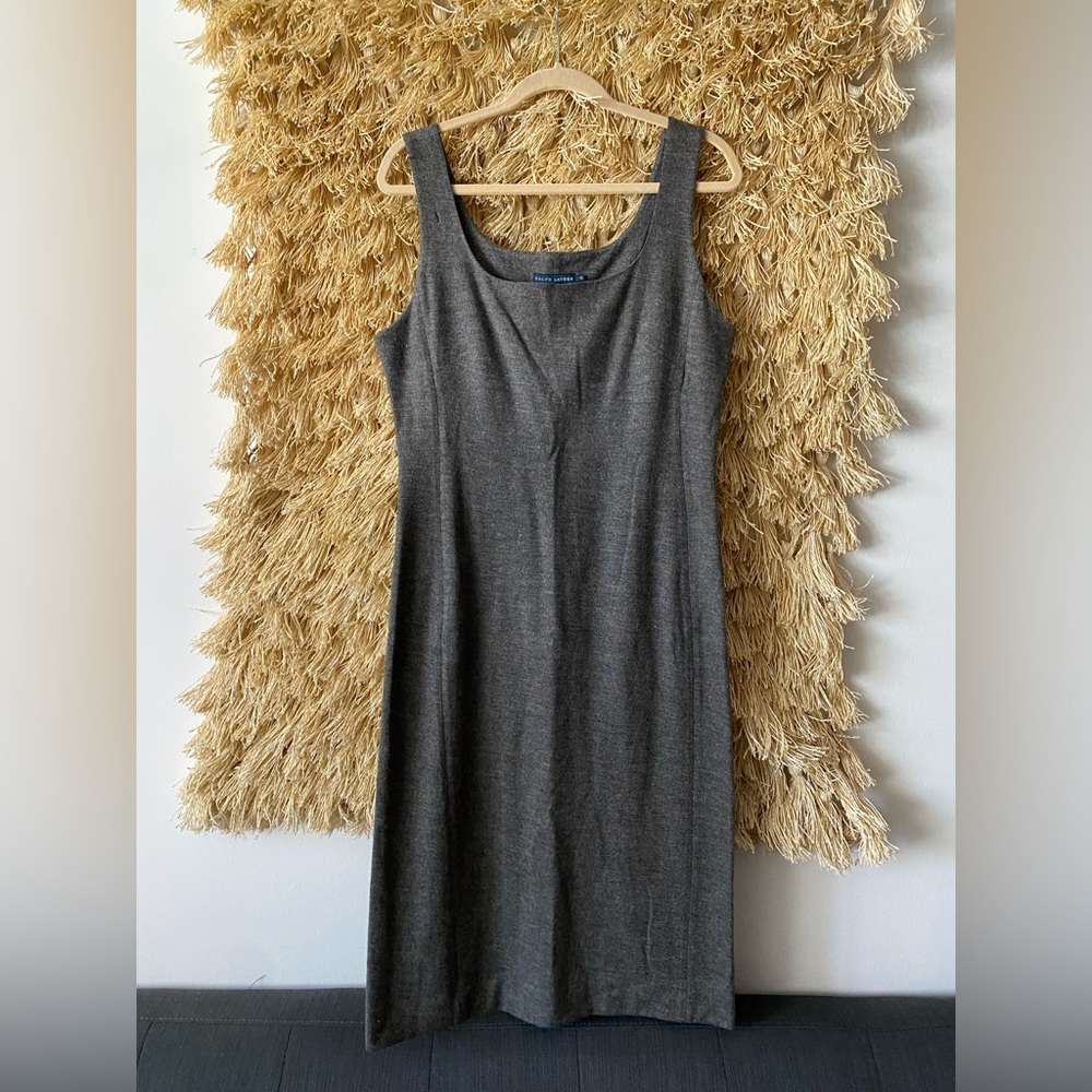 Ralph Lauren Blue Label 100% Wool Grey Dress - Condition Issues (SEE PHOTOS)